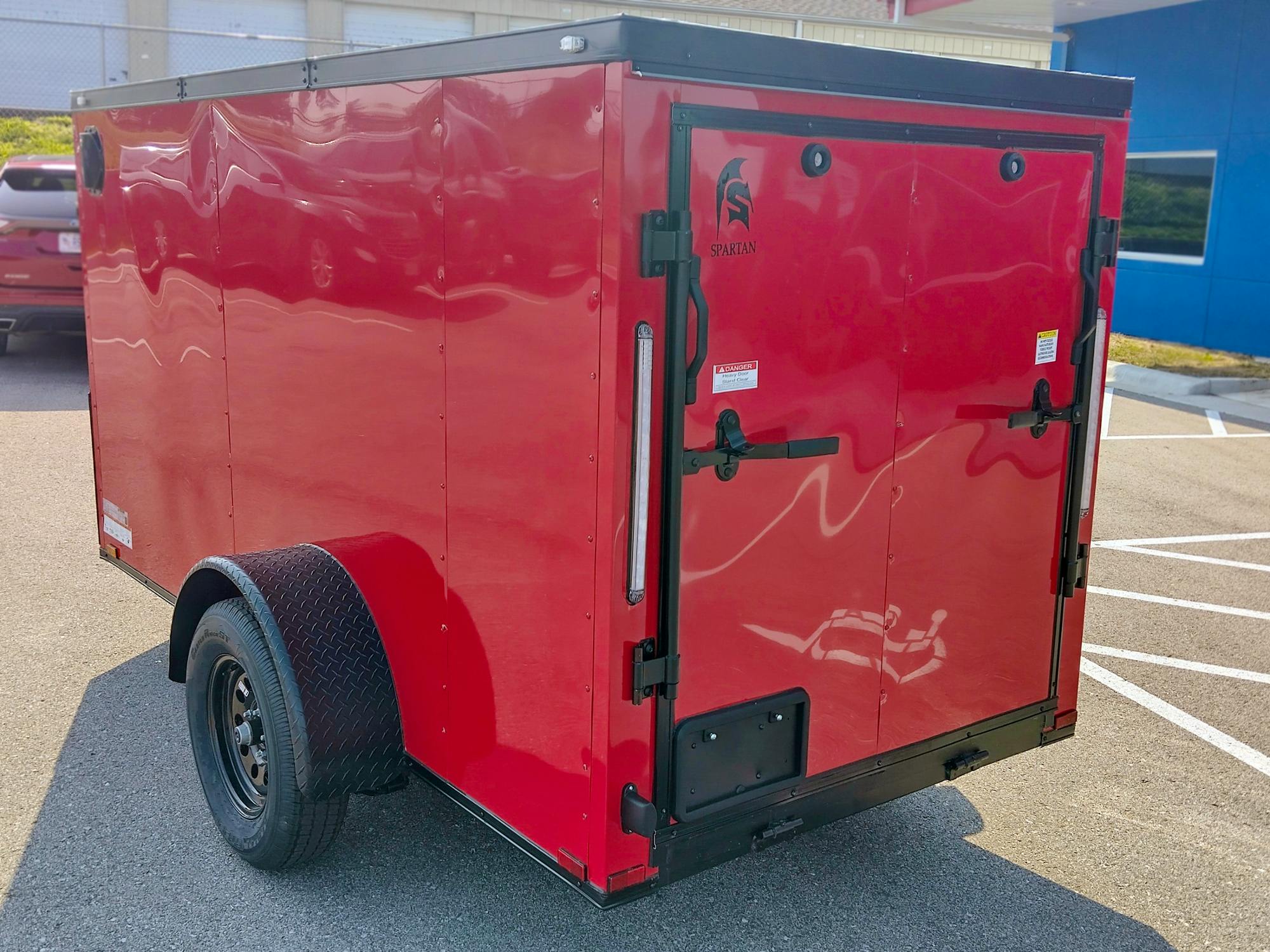 Spartan 5'x10' Enclosed Cargo Trailer w/ Rear Ramp Door (C1) - Stock #84522 - Image 4 of 4