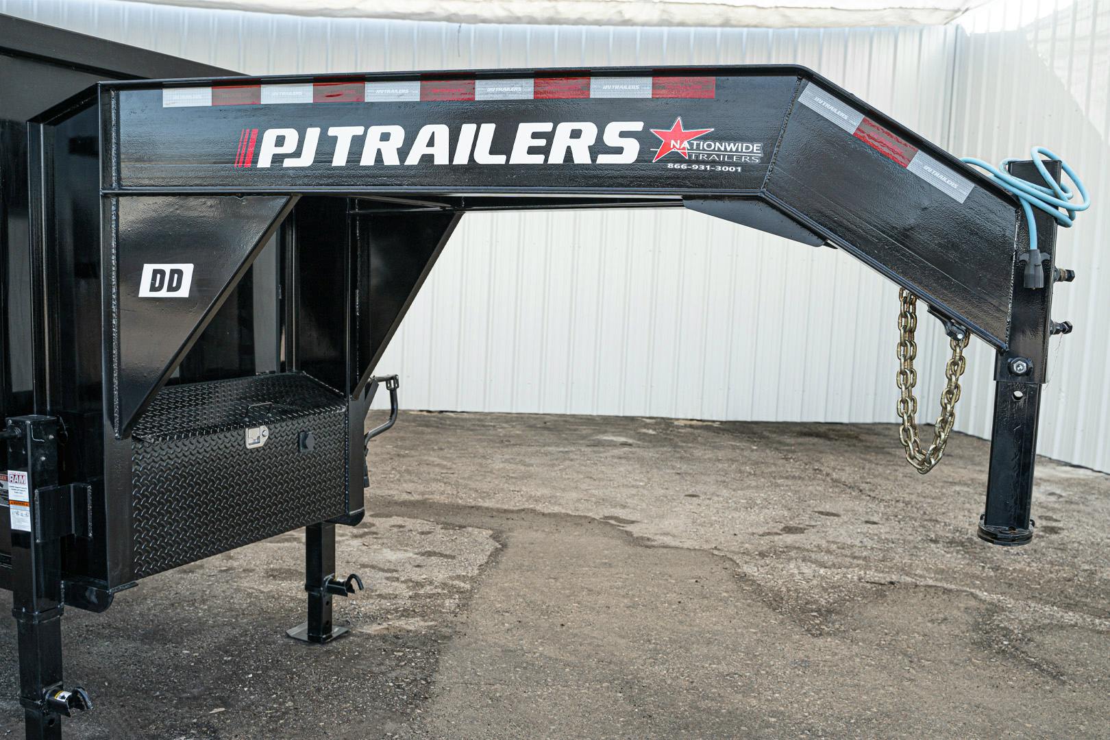 PJ Trailers 20'x96" Gooseneck Dual Dump Trailer w/ 4' Sides (DD) - Image 7