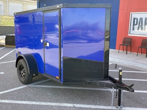 Spartan 5'x8' Enclosed Cargo Trailer w/ Rear Ramp Door (C1)