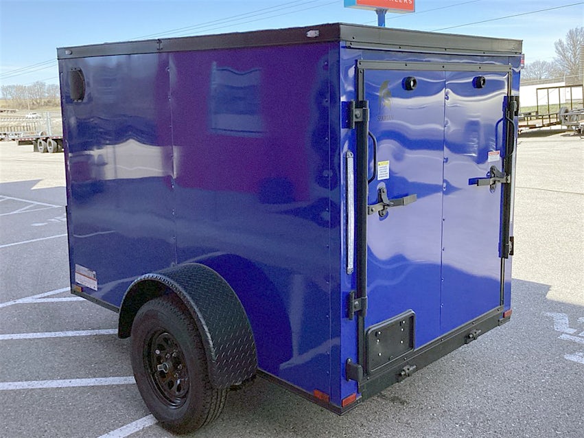 Spartan 5'x8' Enclosed Cargo Trailer w/ Rear Ramp Door (C1) - Stock #84540 - Image 2 of 5 Spartan 5'x8' Enclosed Cargo Trailer w/ Rear Ramp Door (C1) - Stock #84540 - Image 2 of 5
