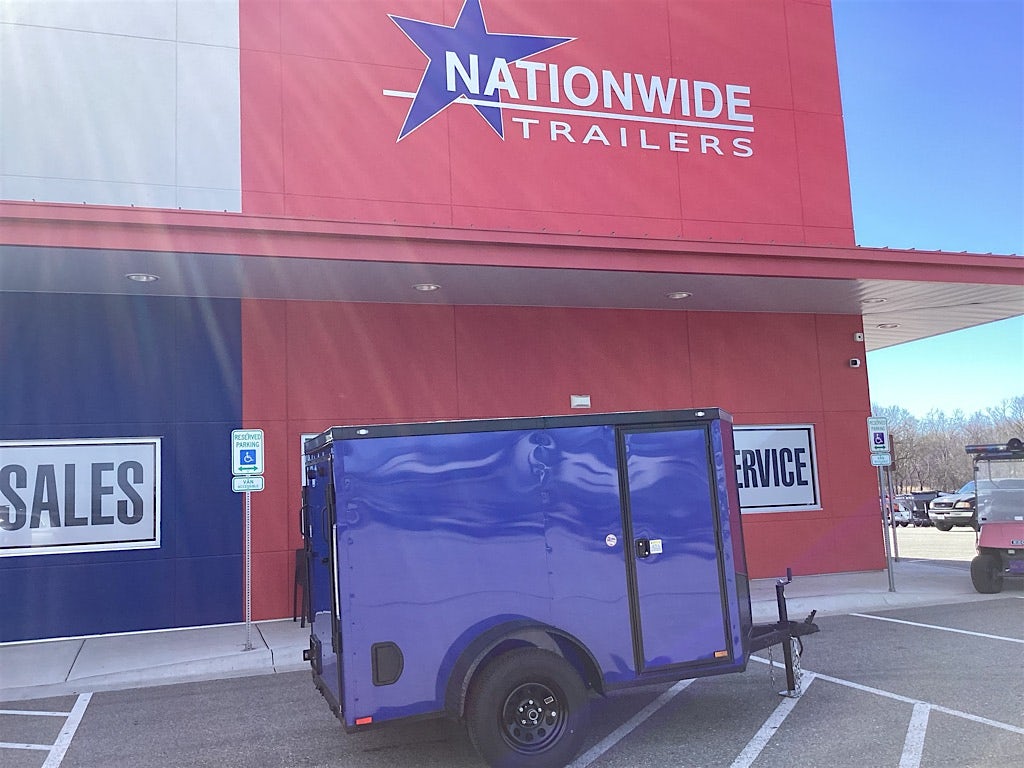 Spartan 5'x8' Enclosed Cargo Trailer w/ Rear Ramp Door (C1) - Stock #84540 - Image 5 of 5 Spartan 5'x8' Enclosed Cargo Trailer w/ Rear Ramp Door (C1) - Stock #84540 - Image 5 of 5