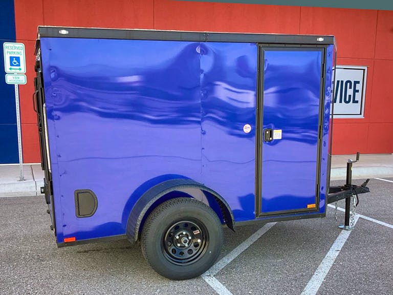 Spartan 5'x8' Enclosed Cargo Trailer w/ Rear Ramp Door (C1) - Stock #84540 - Image 4 of 5