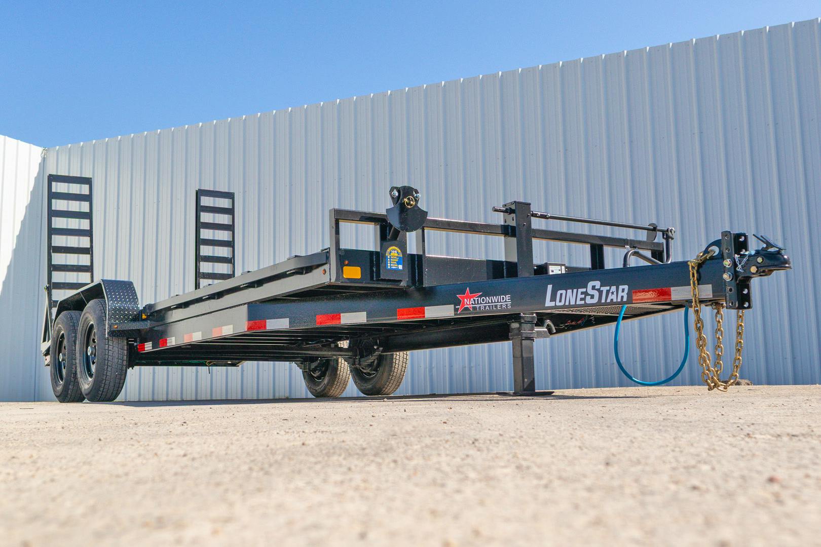 LoneStar 20'x83" Equipment Trailer w/ Stand-Up Ramps - Stock #84551 - Image 12 of 13