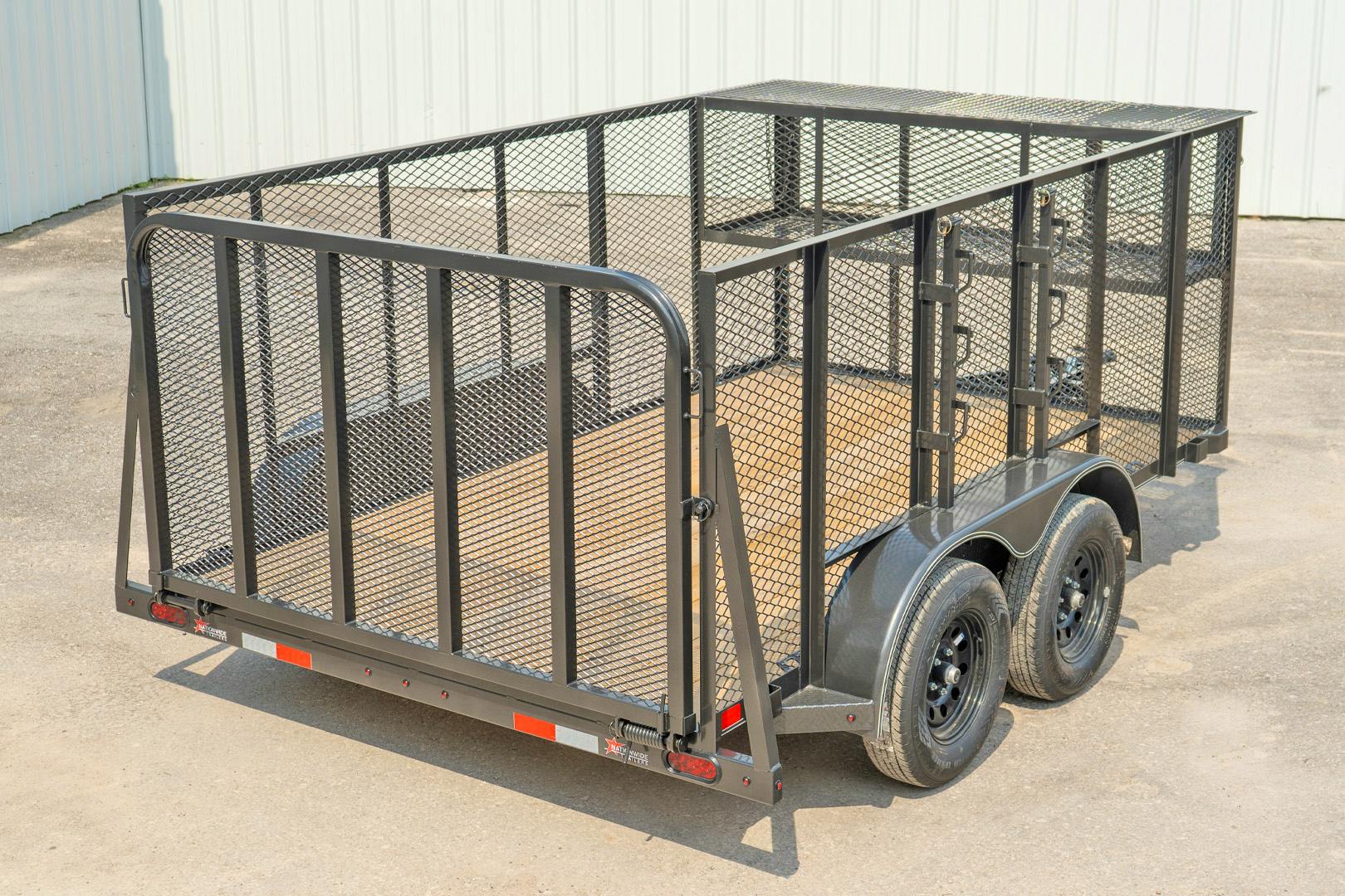 X-ON 12'x83" Landscape Trailer w/ 4' Sides & 4' Gate (L2)