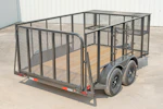 X-ON 12'x83" Landscape Trailer w/ 4' Sides & 4' Gate (L2) Stock #84558 - Thumbnail 4