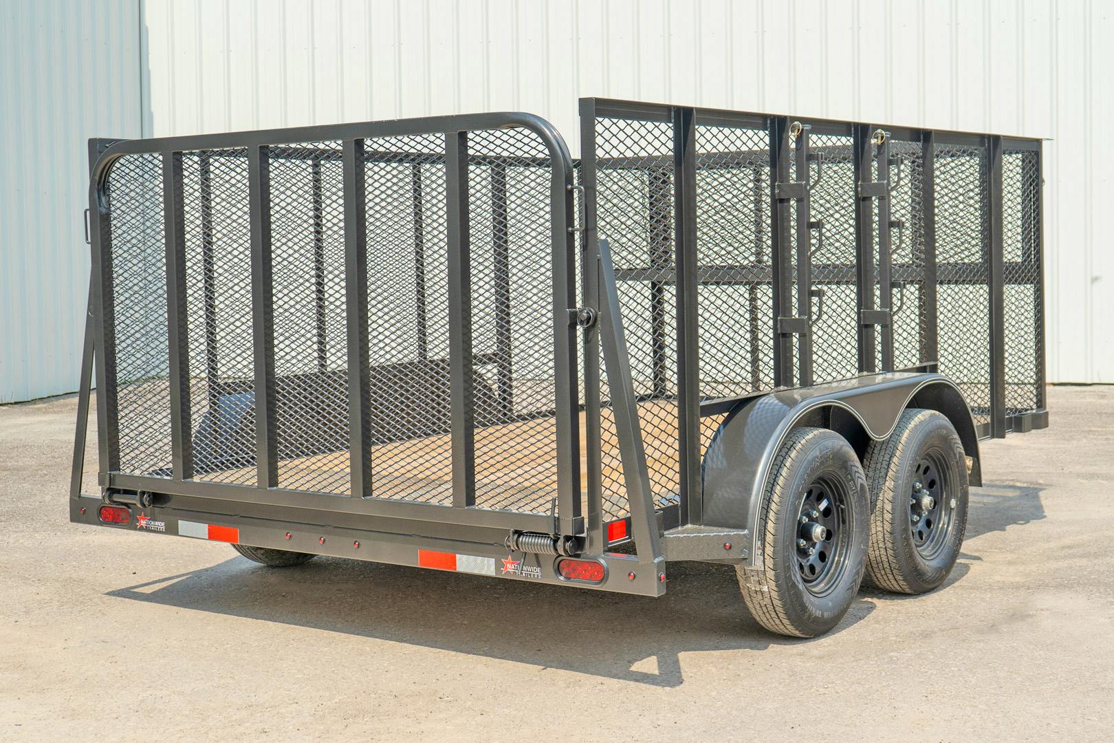 X-ON 12'x83" Landscape Trailer w/ 4' Sides & 4' Gate (L2)