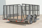 X-ON 12'x83" Landscape Trailer w/ 4' Sides & 4' Gate (L2) Stock #84558 - Thumbnail 5