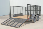 X-ON 12'x83" Landscape Trailer w/ 4' Sides & 4' Gate (L2) Stock #84558 - 9 more images