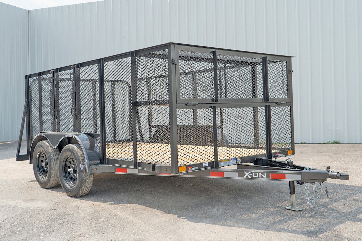 X-ON 12'x83" Landscape Trailer w/ 4' Sides & 4' Gate (L2) - Image 2