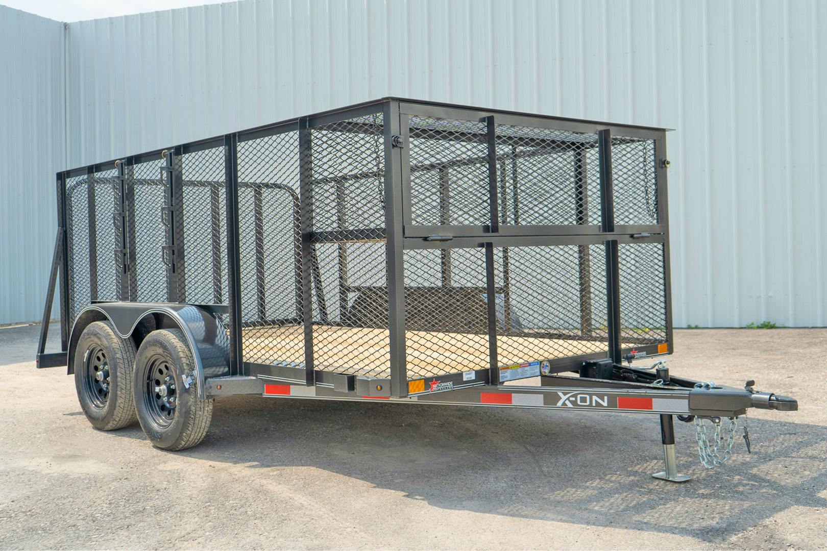 X-ON 12'x83" Landscape Trailer w/ 4' Sides & 4' Gate (L2)
