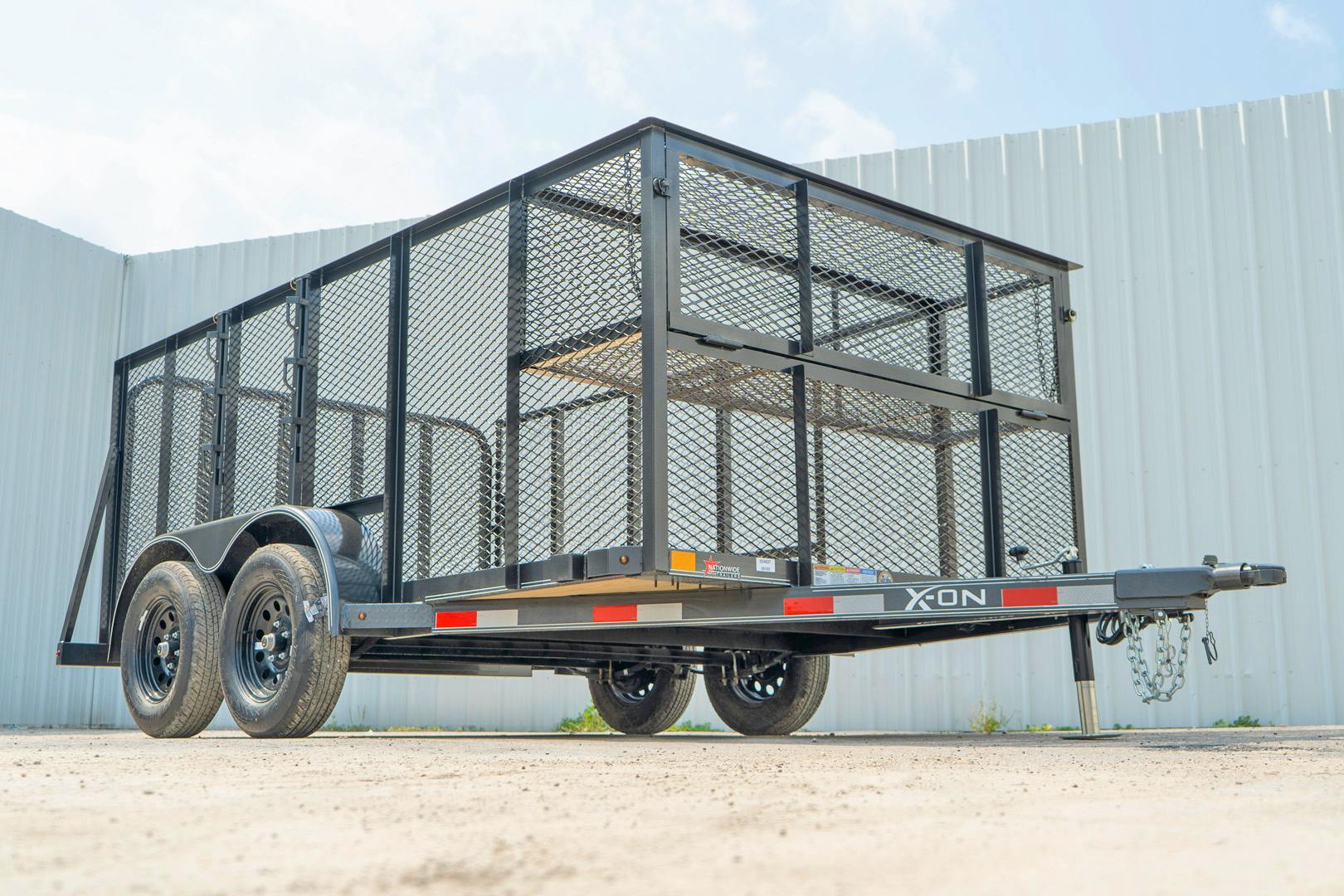 X-ON 12'x83" Landscape Trailer w/ 4' Sides & 4' Gate (L2)