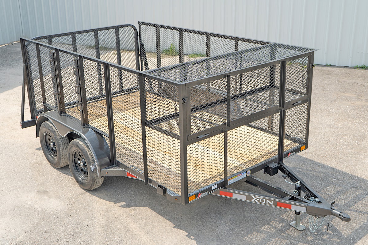 X-ON 12'x83" Landscape Trailer w/ 4' Sides & 4' Gate (L2) - Image 4