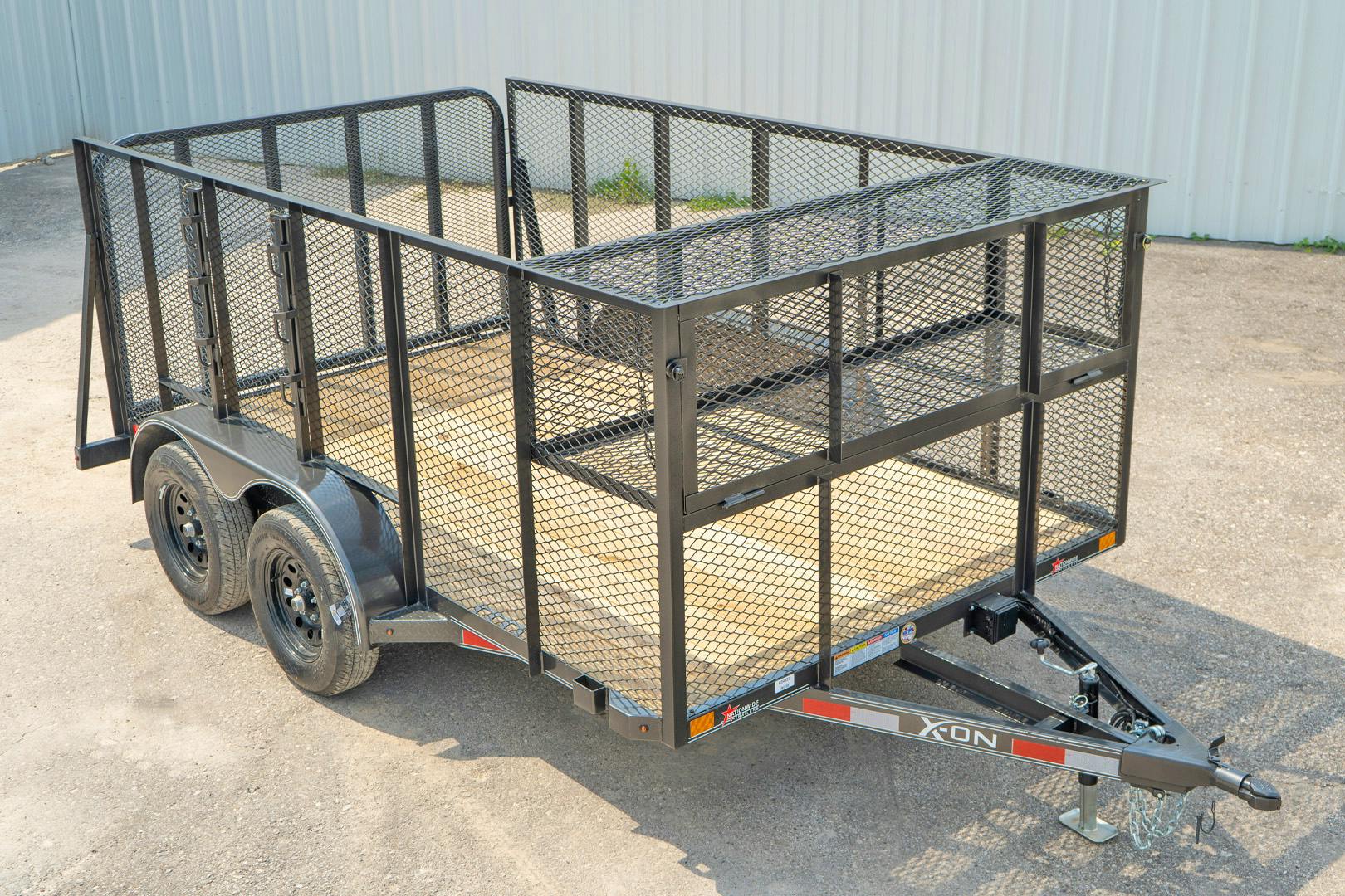 X-ON 12'x83" Landscape Trailer w/ 4' Sides & 4' Gate (L2)