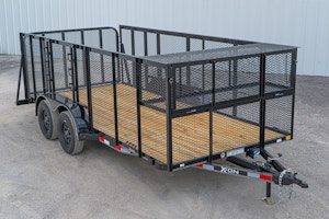 X-ON 16'x83" Landscape Trailer w/ 4' Sides & 4' Gate (L2)