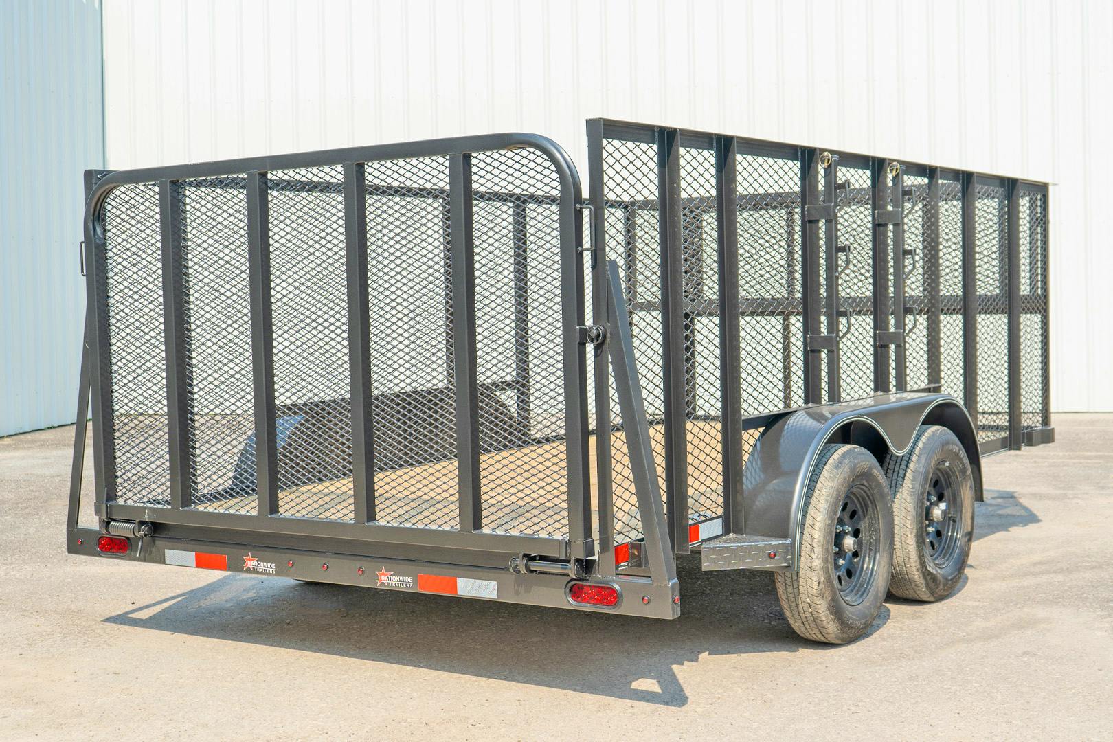 X-ON 14'x83" Landscape Trailer w/ 4' Sides & 4' Gate (L2)