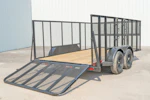 X-ON 14'x83" Landscape Trailer w/ 4' Sides & 4' Gate (L2) Stock #84562 - 9 more images