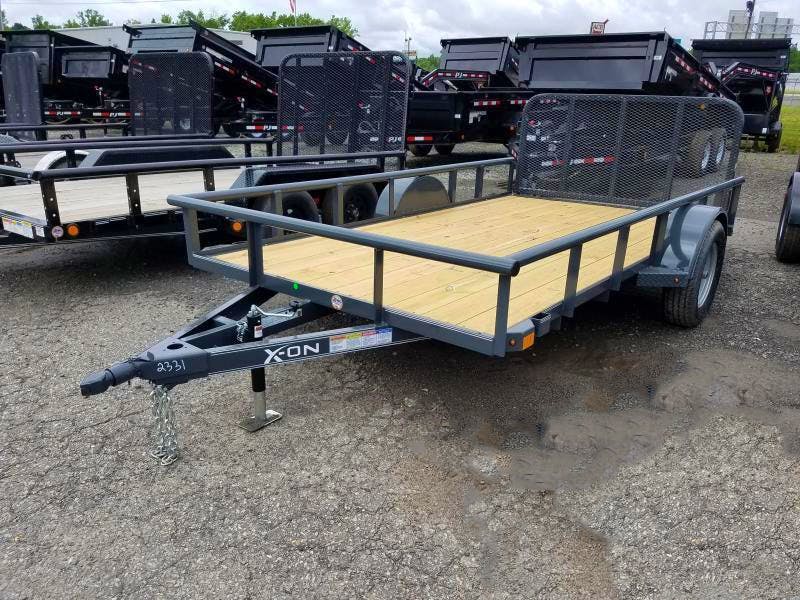 X-ON 12'x77" Utility Trailer w/ 3' Gate & 2' Dovetail (U1) - Image 2