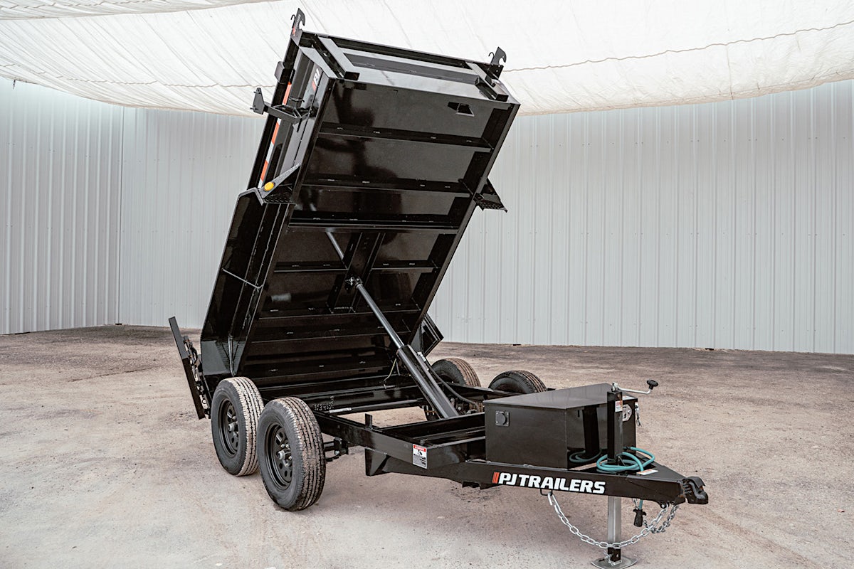 PJ Trailers 10'x60" Hydraulic Dump Trailer w/ 18" Sides (D5) - Image 3