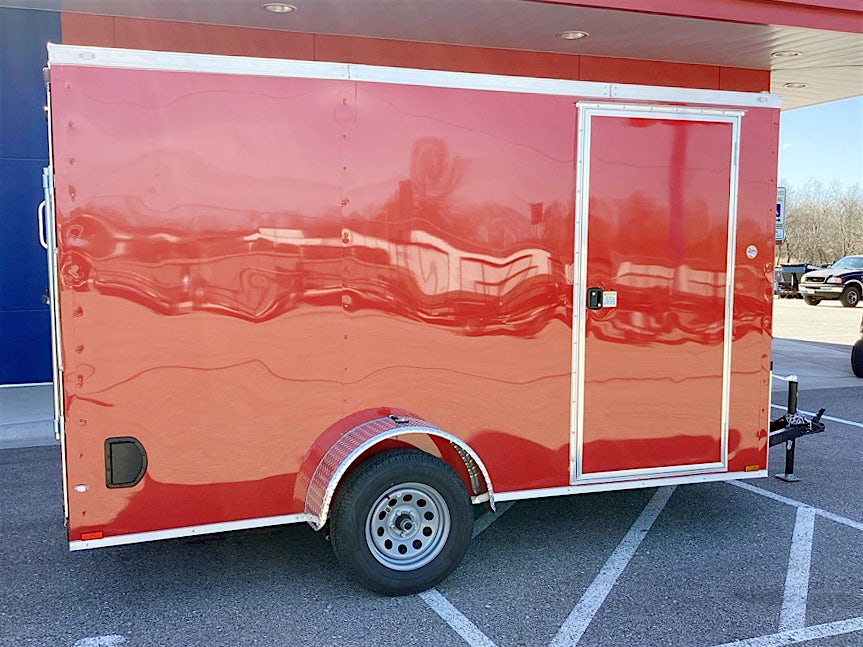 Spartan 6'x12' Enclosed Cargo Trailer w/ Rear Ramp Door (C1) - Stock #84602 - Image 3 of 4 Spartan 6'x12' Enclosed Cargo Trailer w/ Rear Ramp Door (C1) - Stock #84602 - Image 3 of 4