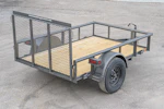 Texas Bragg 8'x60" Utility Trailer w/ 3' Gate (U1) Stock #84636 - Thumbnail 3