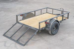 Texas Bragg 8'x60" Utility Trailer w/ 3' Gate (U1) Stock #84637 - Thumbnail 4