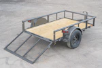 Texas Bragg 8'x60" Utility Trailer w/ 3' Gate (U1) Stock #84637 - Thumbnail 4