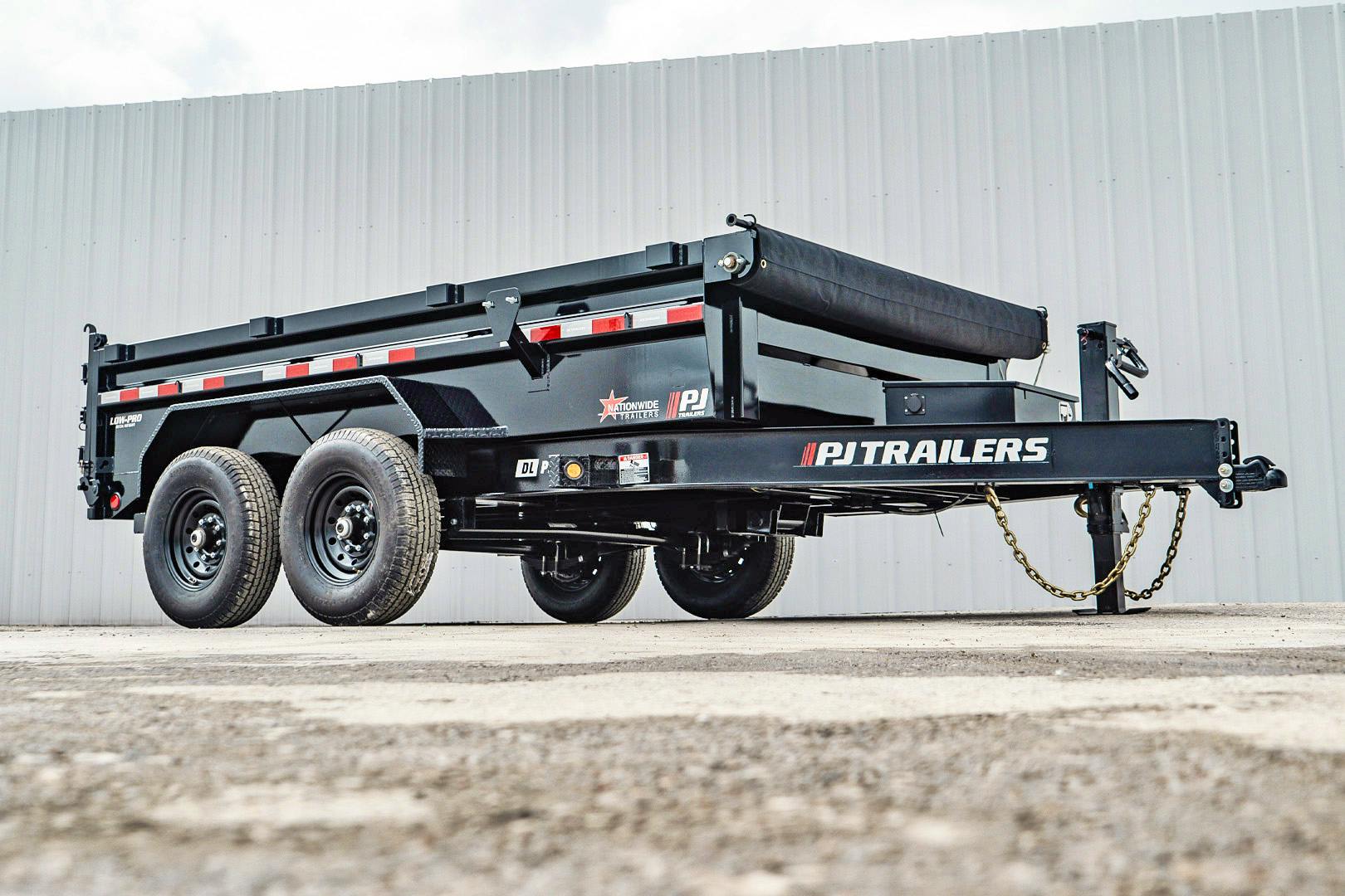 PJ Trailers 12'x83" Low Pro Dump Trailer w/ 2' Sides (DL) - Image 4