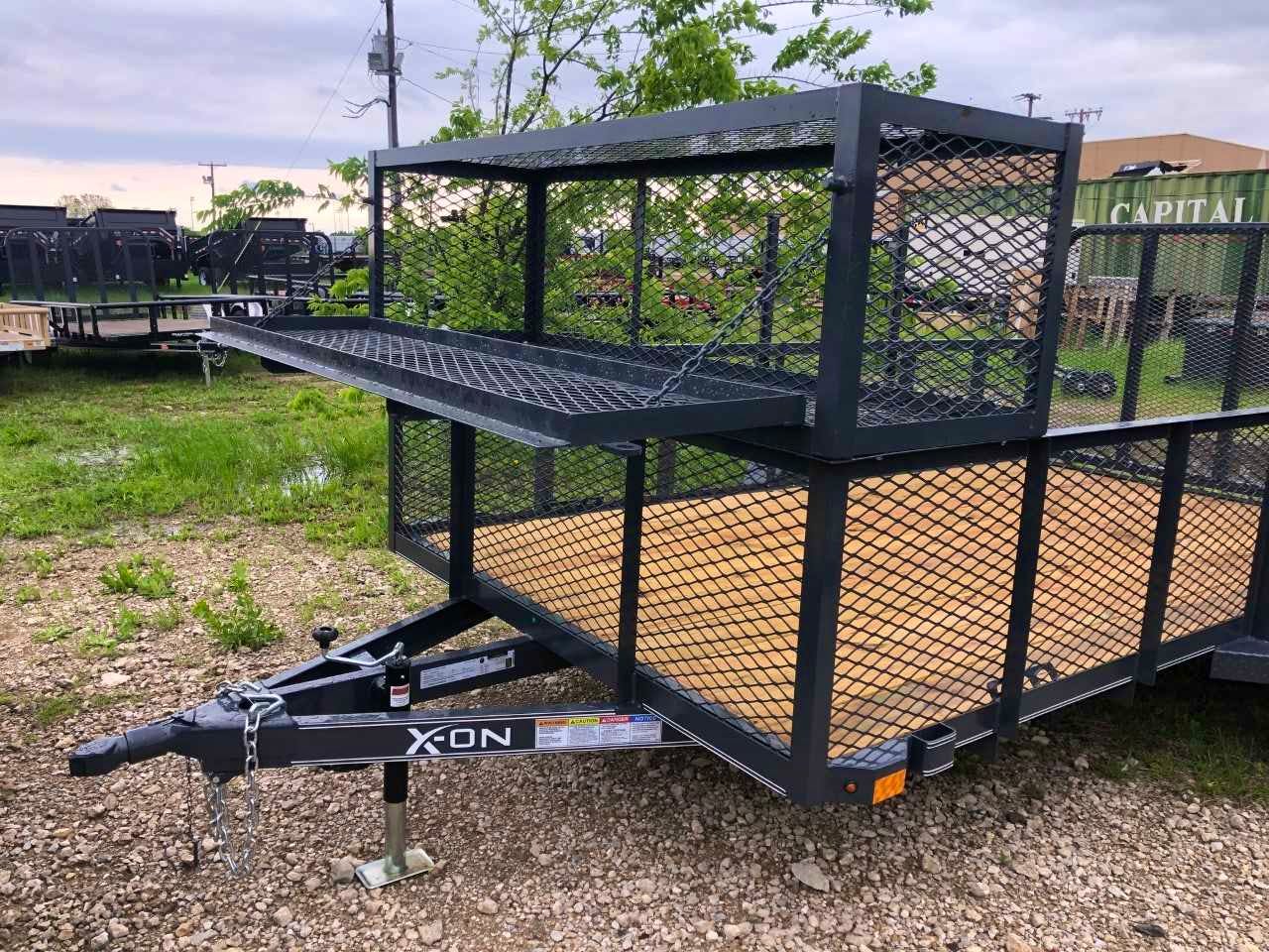 X-ON 14'x77" Landscape Trailer w/ 2' Sides & 4' Gate (L1) - Image 2