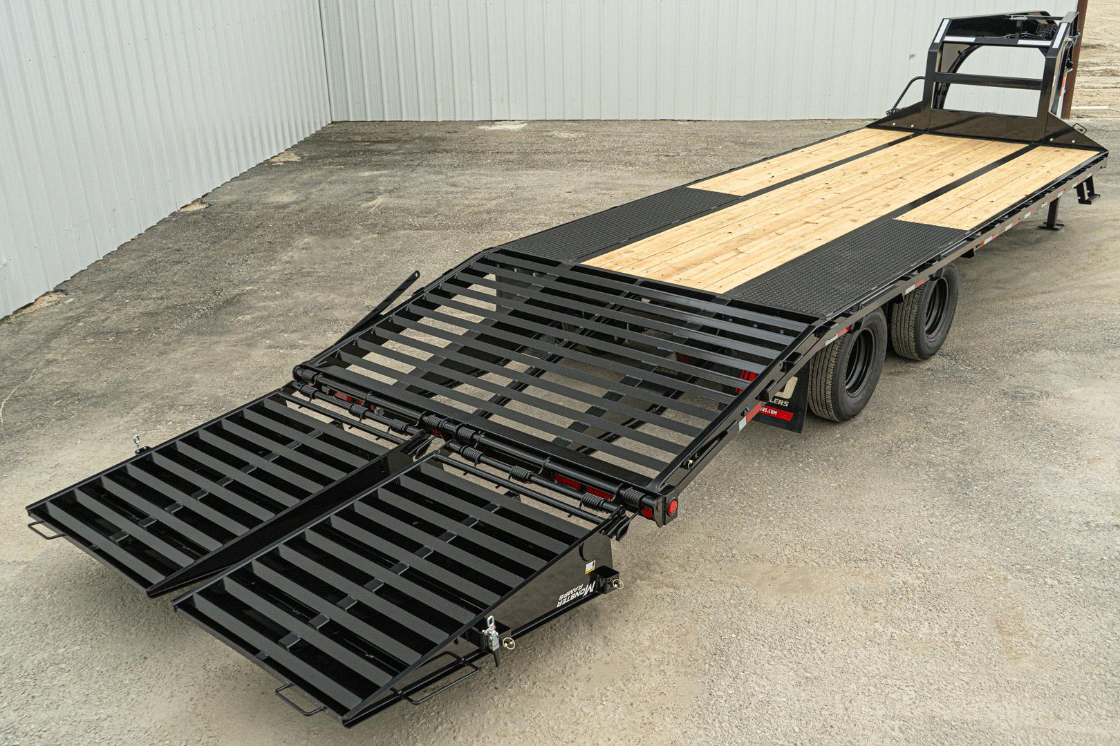 PJ Trailers 25'x102" Gooseneck Low Pro Flatbed Trailer w/ Duals (LD) - Image 25