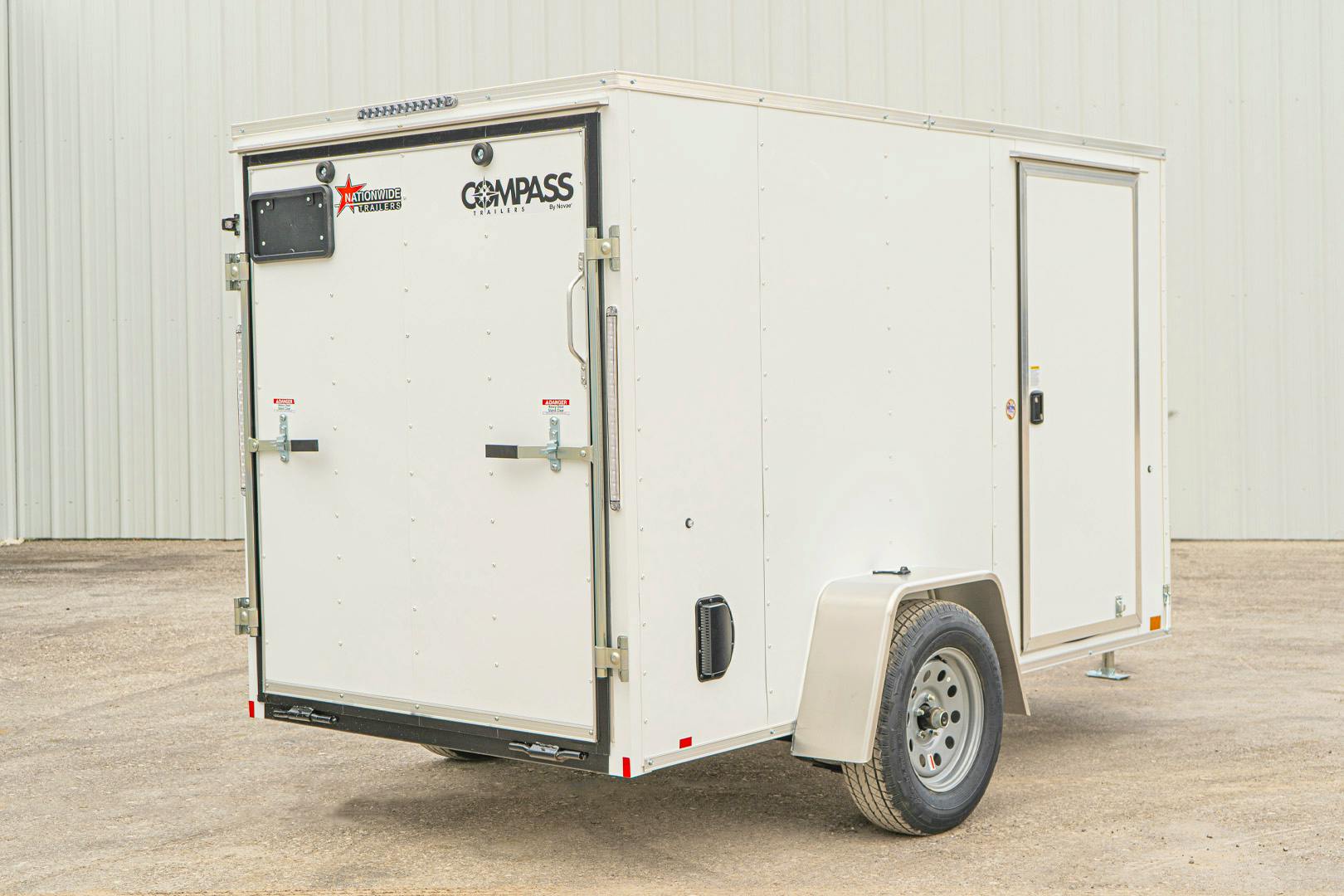 Compass 5'x10' Enclosed Cargo Trailer w/ Rear Ramp Door (C1) - Image 10