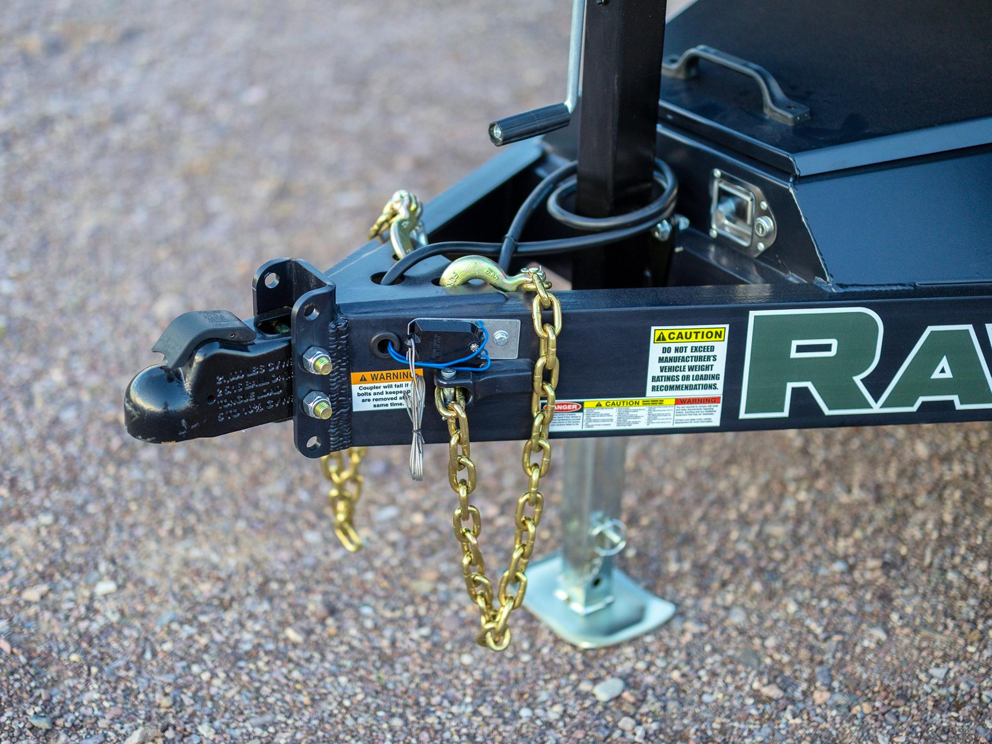RawMaxx PKX 14' × 83" Scissor Lift Dump Trailer