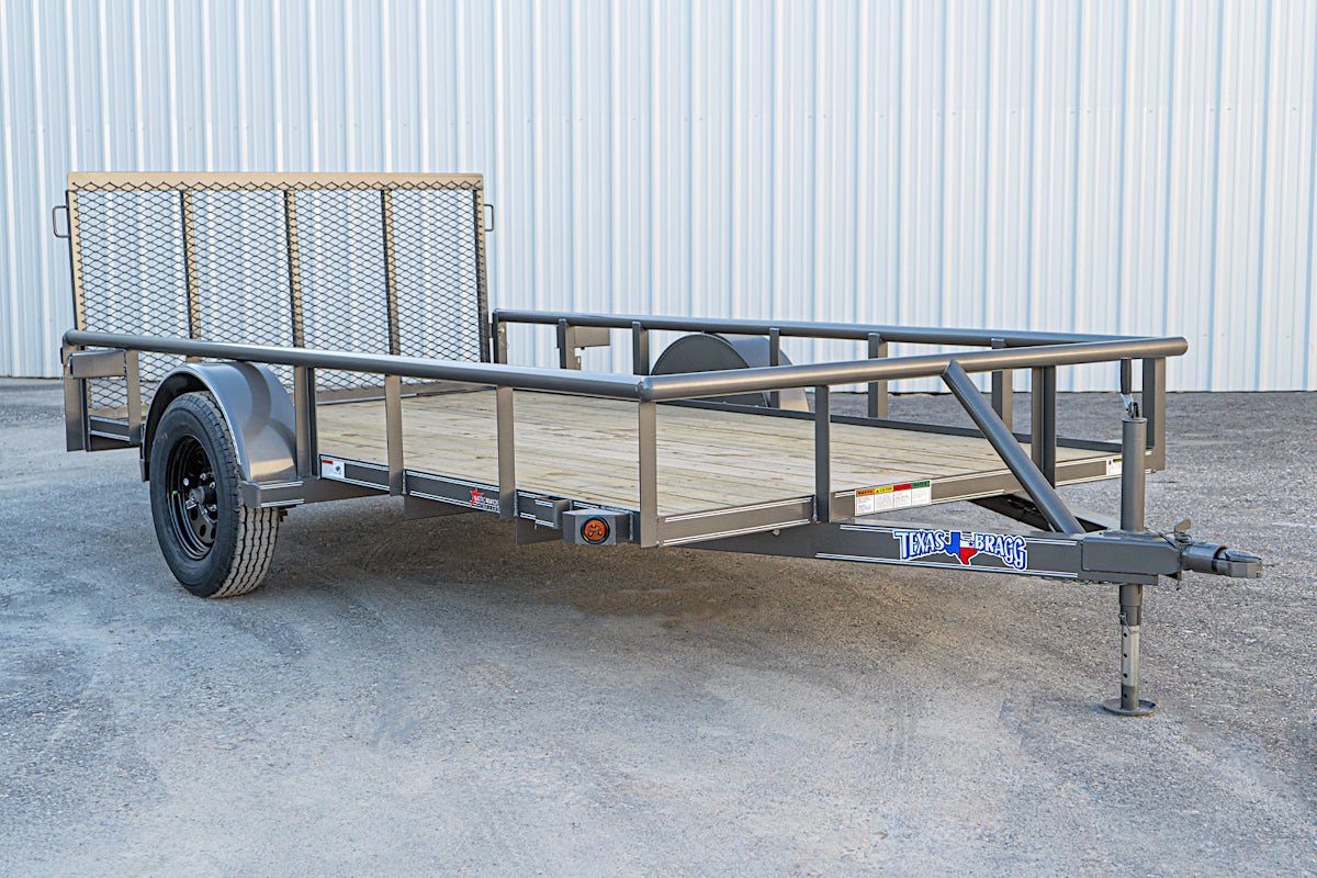 Texas Bragg 12'x77" Utility Trailer w/ 3' Gate (U1) - Image 3
