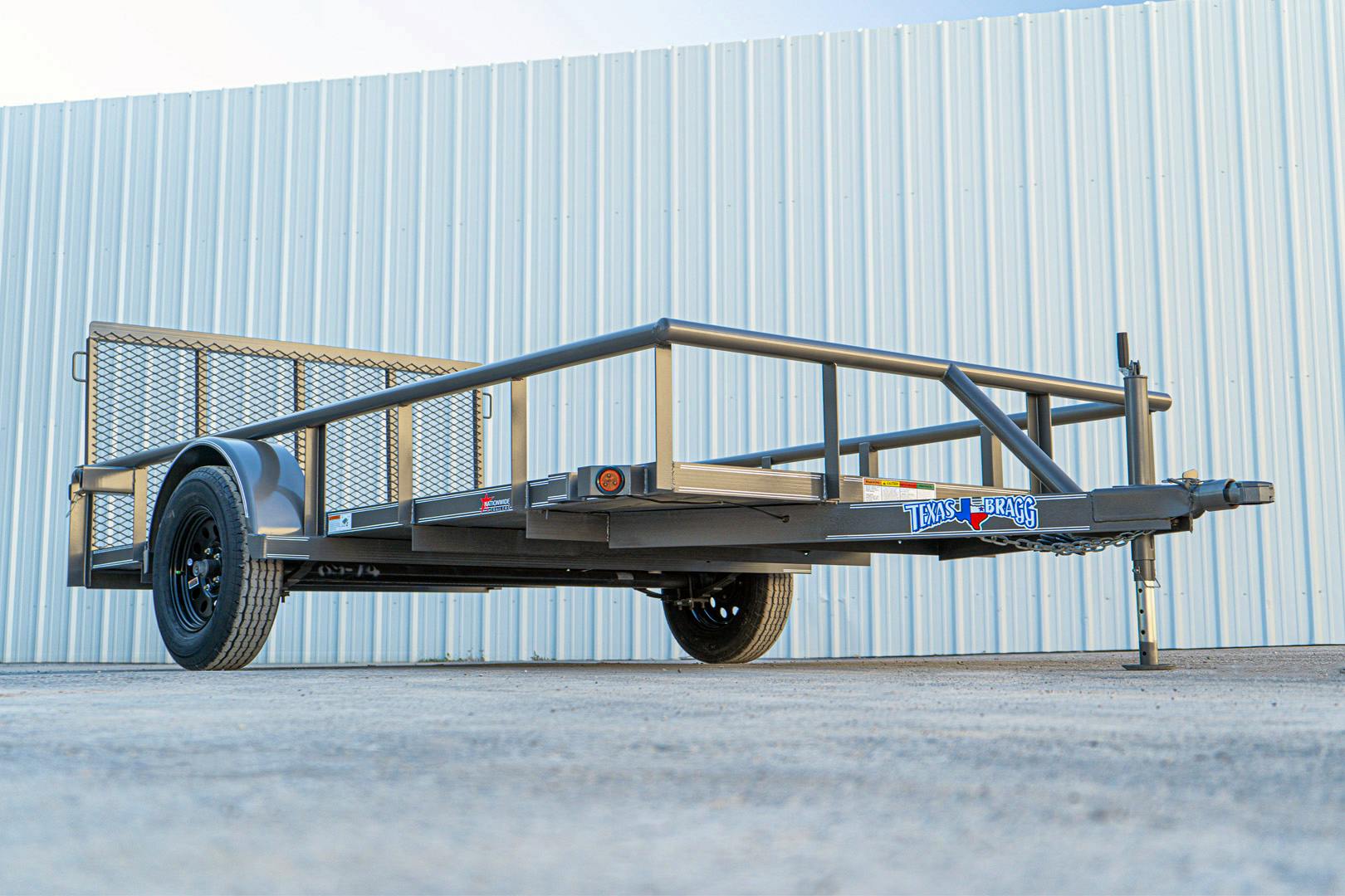 Texas Bragg 12'x77" Utility Trailer w/ 3' Gate (U1) - Image 4