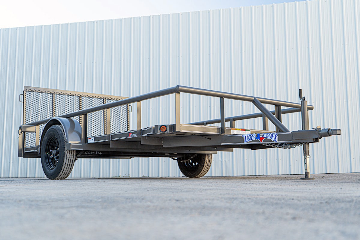 Texas Bragg 12'x77" Utility Trailer w/ 3' Gate (U1) - Image 4