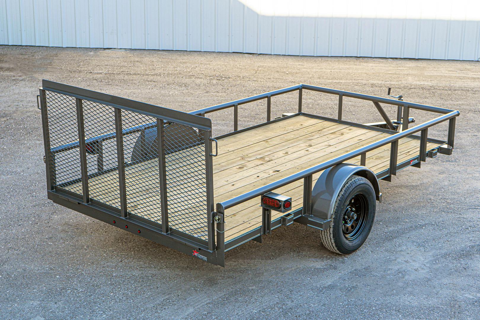 Texas Bragg 12'x77" Utility Trailer w/ 3' Gate (U1) - Image 10