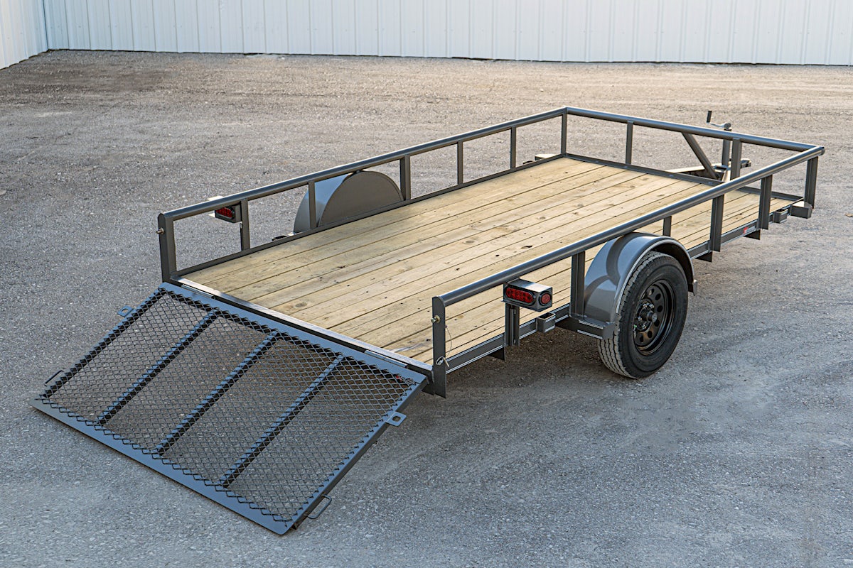 Texas Bragg 12'x77" Utility Trailer w/ 3' Gate (U1) - Image 11