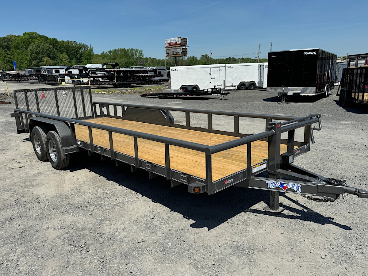 Texas Bragg 22'x83" Utility Trailer w/ 2' Dovetail & 3' Gate (U2) - Image 1