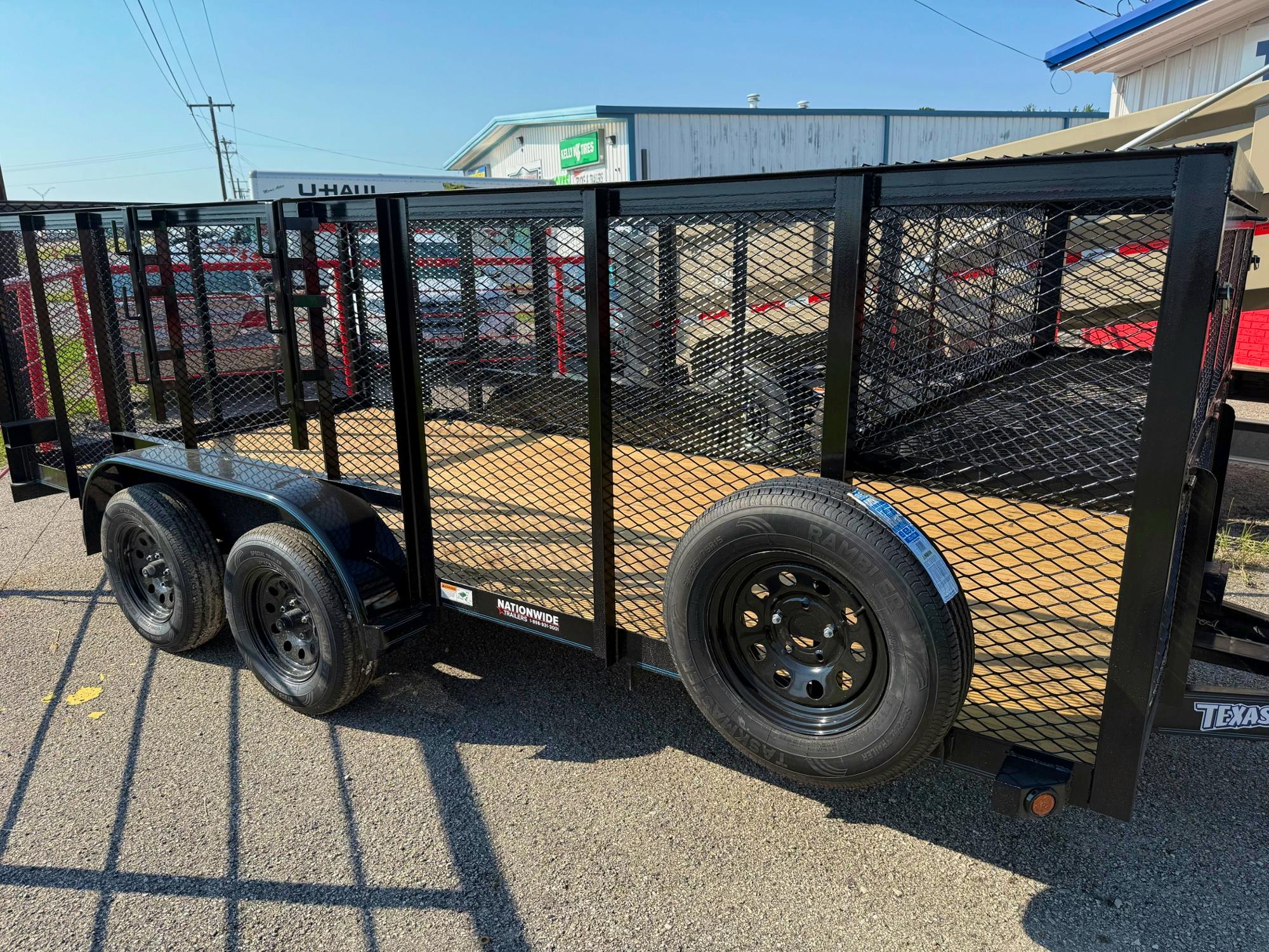 Texas Bragg 16'x77" Landscape Trailer w/ 4' Sides & 4' Gate (L2) - Image 1