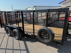 Texas Bragg 16'x77" Landscape Trailer w/ 4' Sides & 4' Gate (L2)