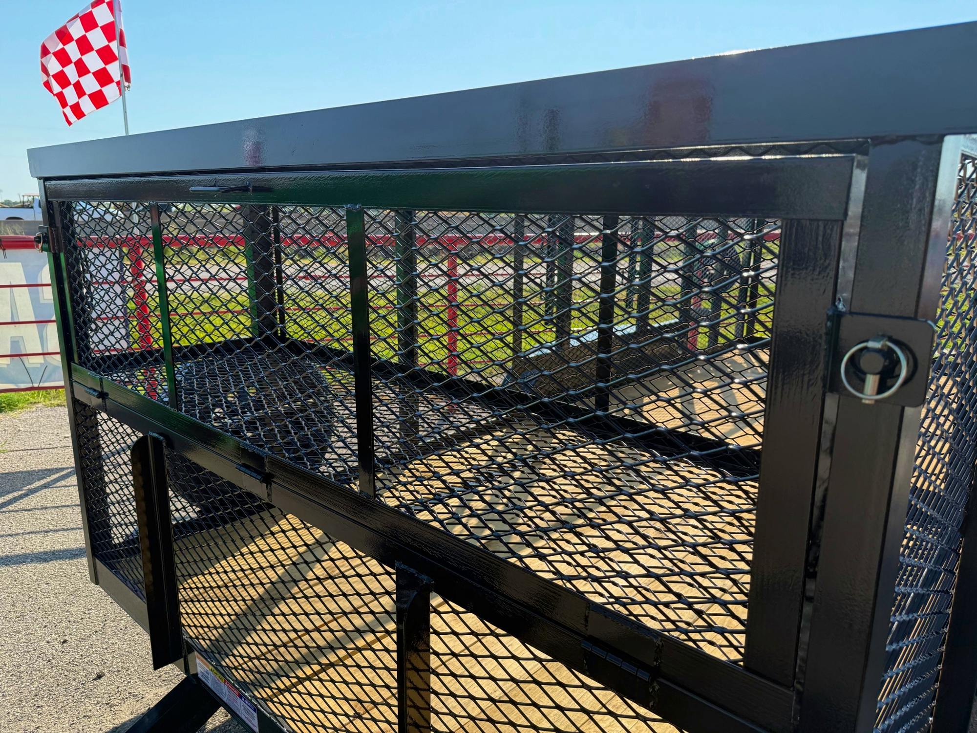 Texas Bragg 16'x77" Landscape Trailer w/ 4' Sides & 4' Gate (L2) - Image 3