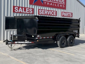 PJ Trailers 14'x83" 14K Dump Trailer w/ 4ft Sides (D7)