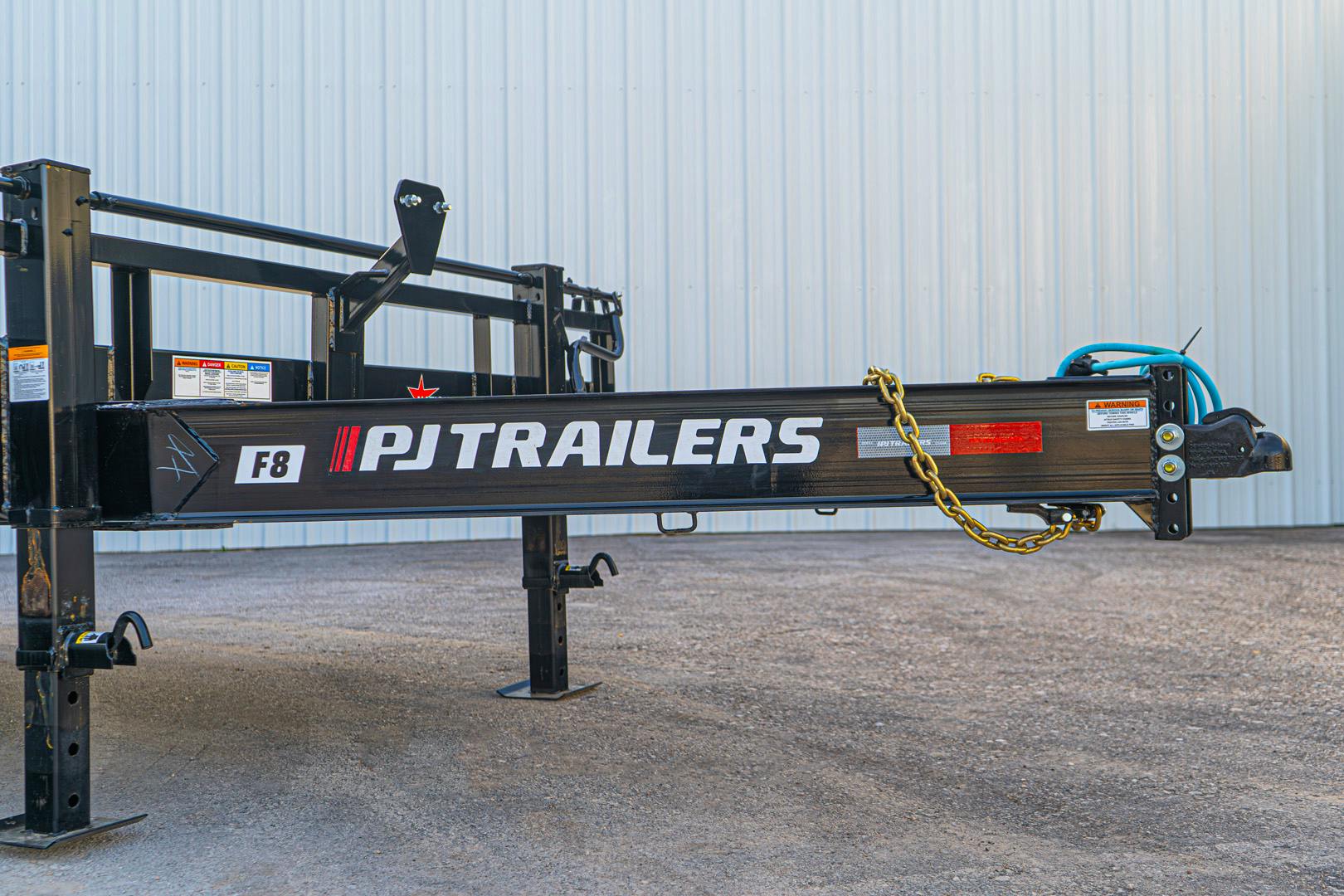 PJ Trailers 20'x102" 8" I-Beam Deckover Flatbed Trailer (F8) - Image 5