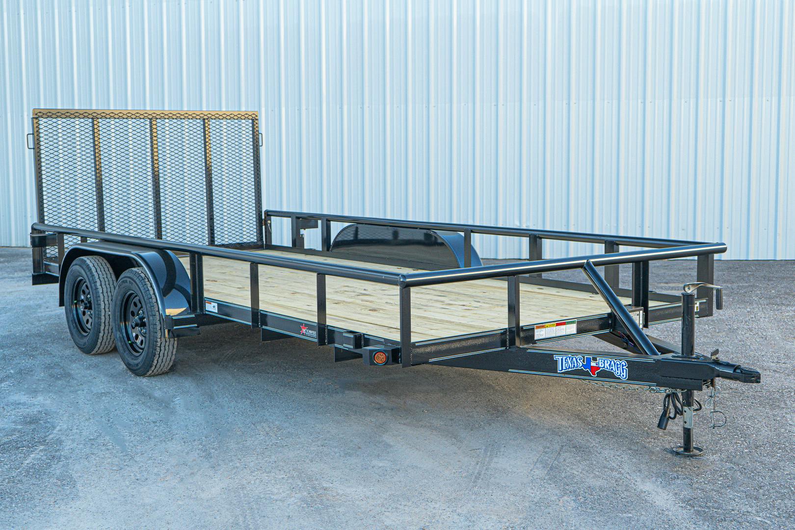 Texas Bragg 16'x83" Tandem Axle Utility Trailer w/ 3ft Gate - Image 3