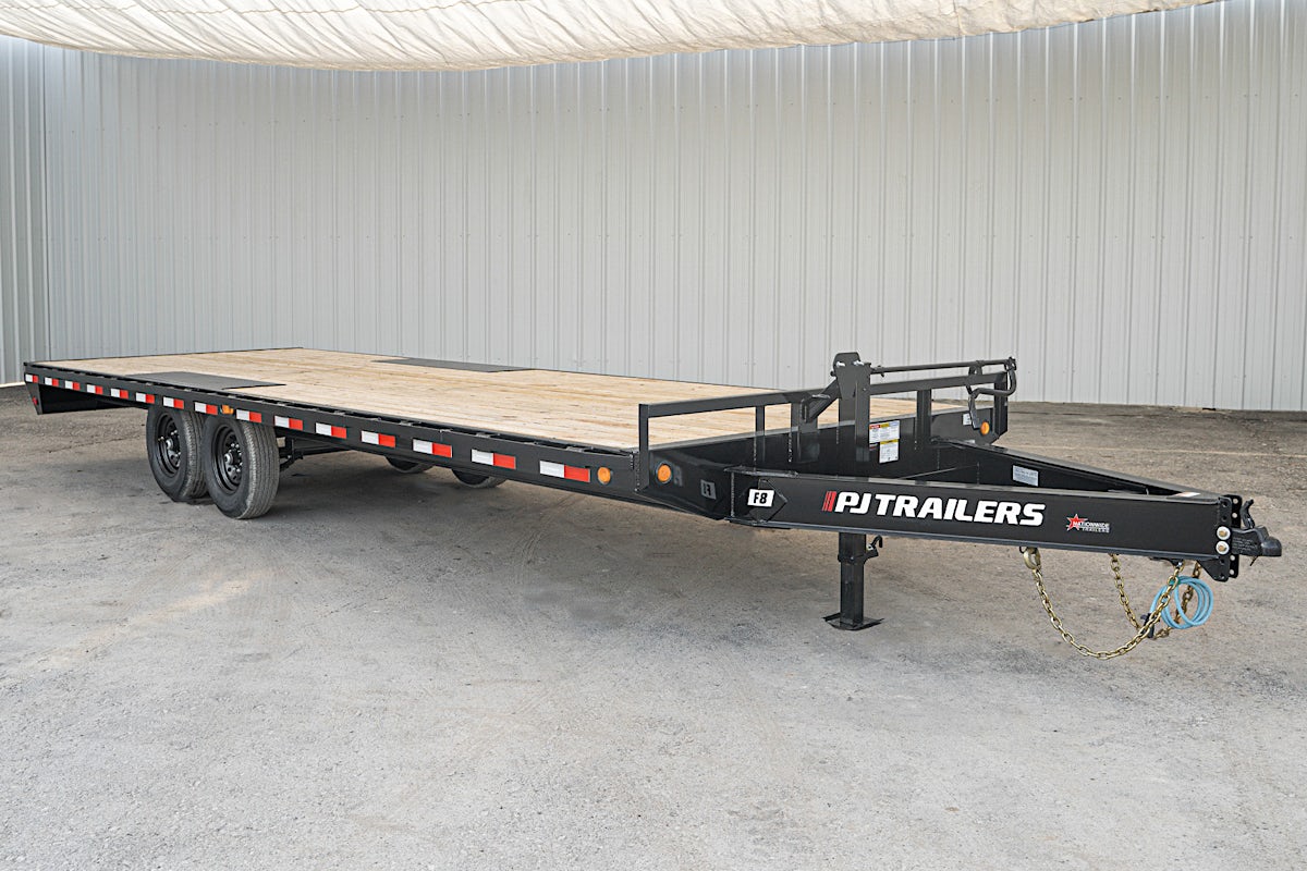 PJ Trailers 24'x102" 8" I-Beam Deckover Flatbed Trailer (F8) - Image 2