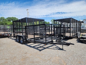 Texas Bragg 18'x83" Porta Potty Trash Trailer w/ Tandem Axle (ST)