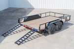 X-ON 12'x83" Utility Trailer w/ Slide-In Ramps (U2) Stock #84878 - Thumbnail 5