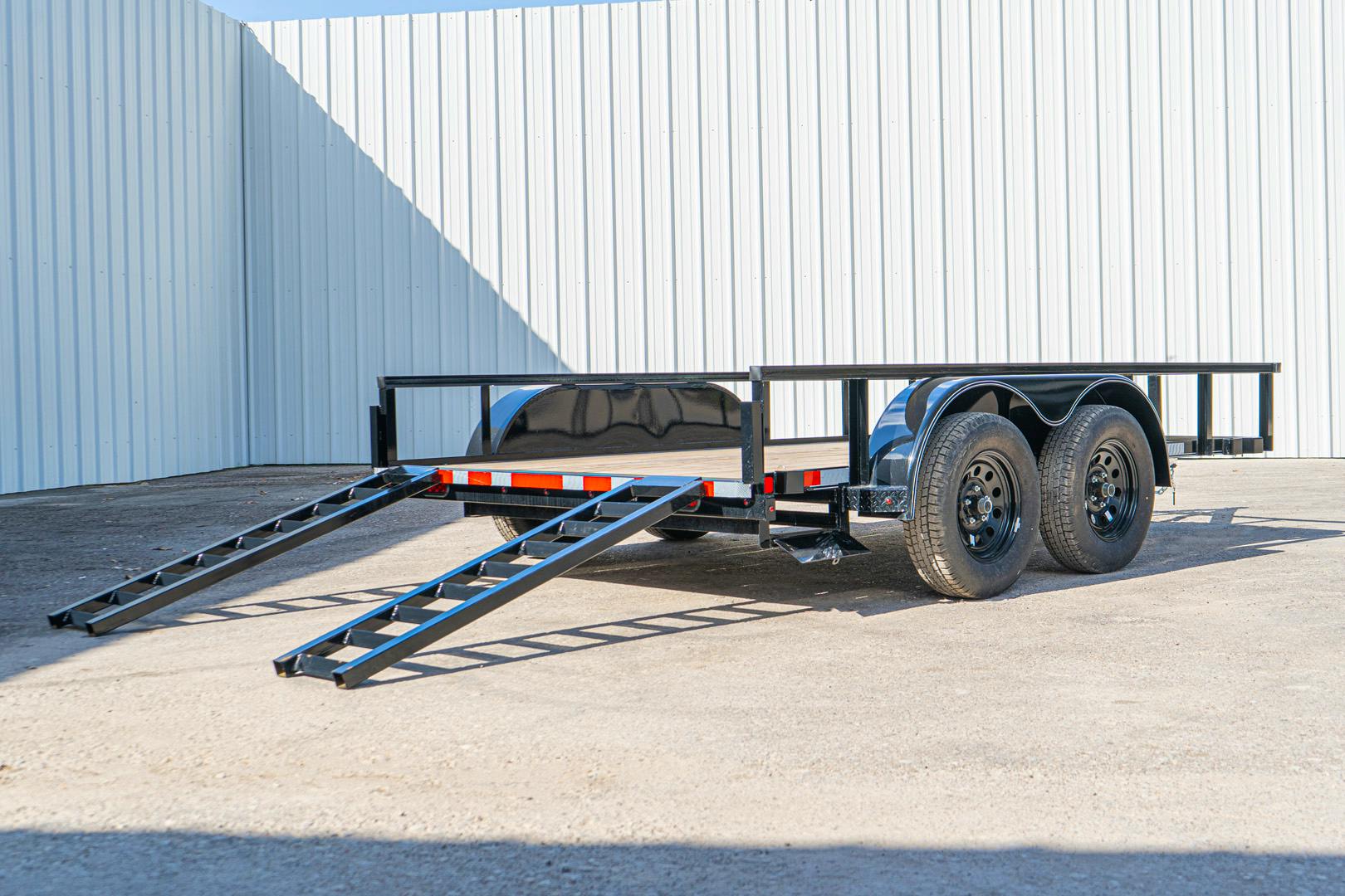 X-ON 12'x83" Utility Trailer w/ Slide-In Ramps (U2)