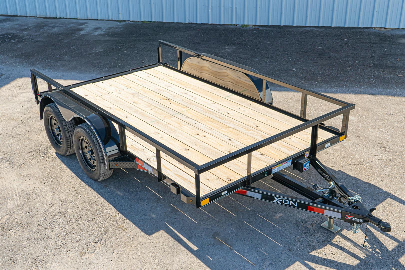 X-ON 12'x83" Utility Trailer w/ Slide-In Ramps (U2)