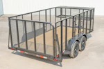 X-ON 14'x83" Landscape Trailer w/ 4' Sides & 4' Gate (L2) Stock #84883 - Thumbnail 4