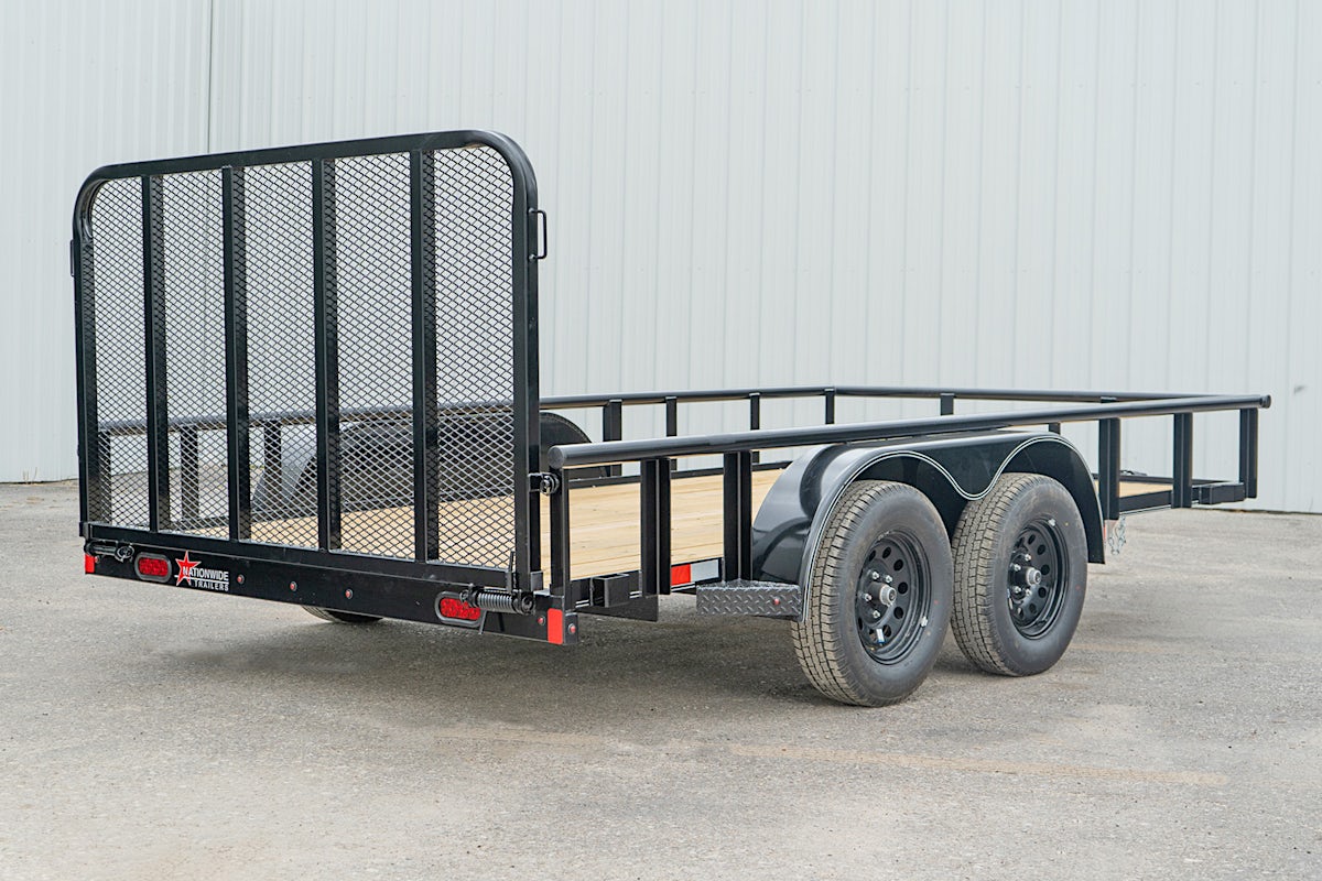 X-ON 14'x83" Utility Trailer w/ 4' Gate (U2) - Image 13